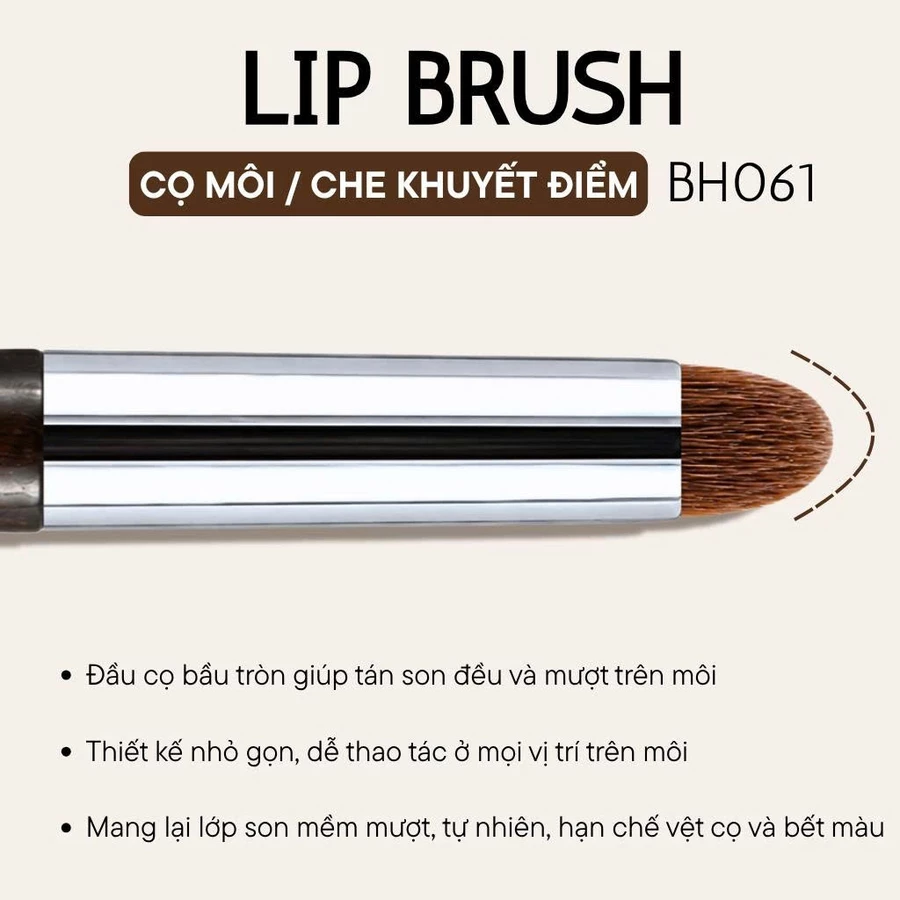Cọ Tán Son Môi BH Cosmetics Lip Brush BH061